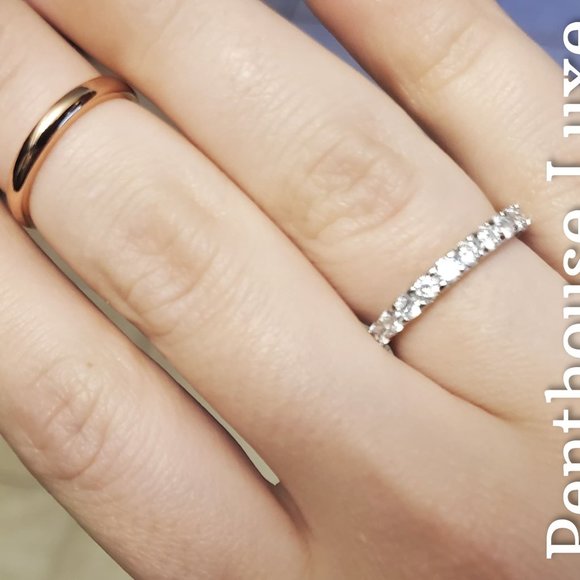 FINAL RESTOCK!! Beautiful Full Circle Zircon Band Ring - Picture 4 of 6